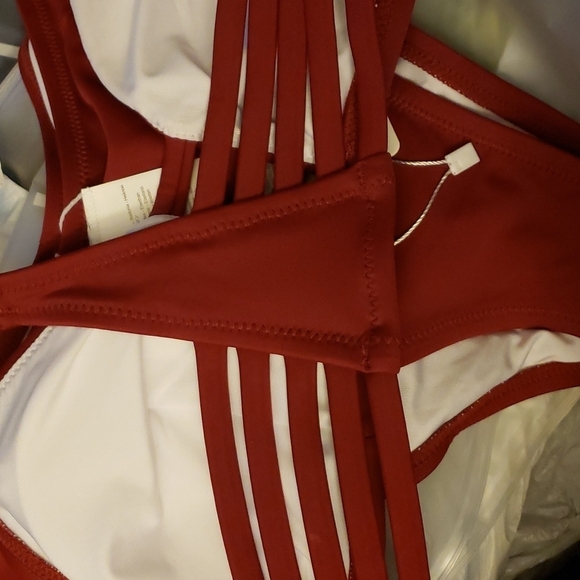 Cupshe Wine Red Strappy Bikini Size S - Picture 5 of 6